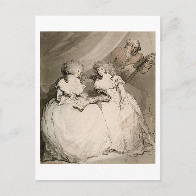 Cartão Postal A Duquesa de Devonshire e sua Irmã, a Coun (Frente)