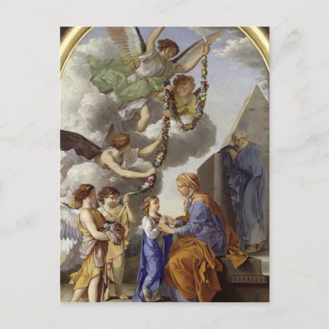 Cartão Postal A Educação da Virgem (Frente)