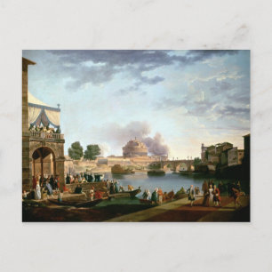 Cartão Postal A Eleição do Papa com a Rua Castel.