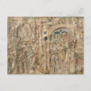 Cartão Postal A Embaixada de Antenor à Grécia e O Julgamento de 