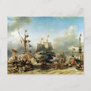 Cartão Postal A Embarque de Ruyter e William de Witt