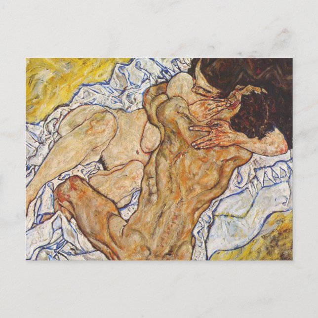 Cartão Postal A Embrace Egon Schiele (Frente)