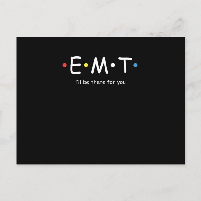 Cartão Postal A EMT Estará Lá Para Você O Parametro De Emergênci (Frente)
