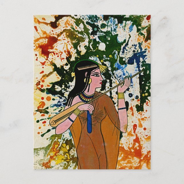 Cartão Postal A encantadora egípcia de Michael Moffa (Frente)