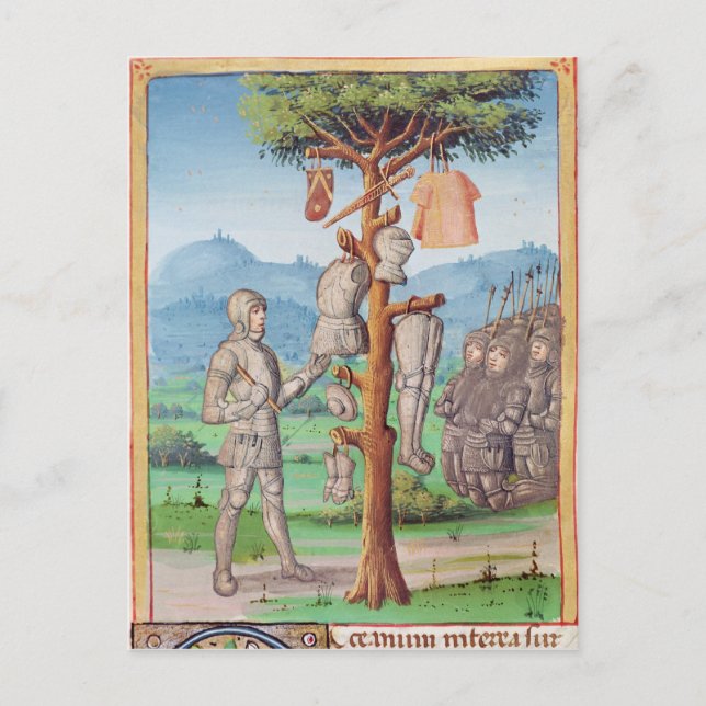 Cartão Postal A Eneida' de Virgílio com um comentário de (Frente)