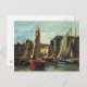 Cartão Postal A entrada no porto de Honfleur Eugene Boudin (Frente/Verso)
