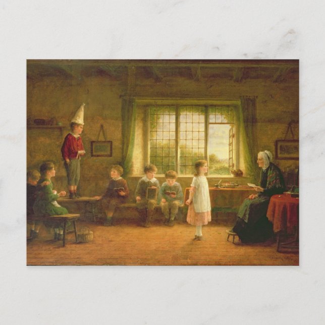 Cartão Postal A Escola da Dama, s.e. 1899 (Frente)