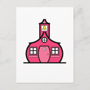 Cartão Postal A Escola de Cor-de-Rosa