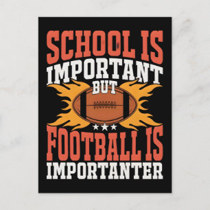 Cartão Postal A Escola é Importante, Futebol Americano Divertido
