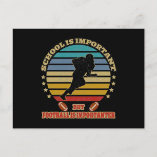 Cartão Postal A escola é importante mas futebol é mais important