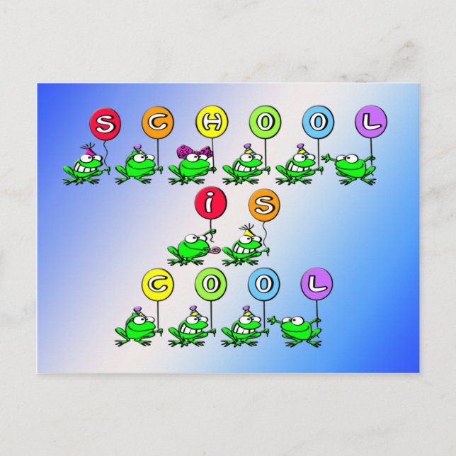 Cartão Postal A escola é Legal - Sapos (Frente)