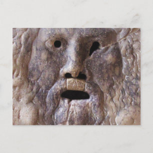 Cartão Postal A Escultura da Boca da Verdade em Roma