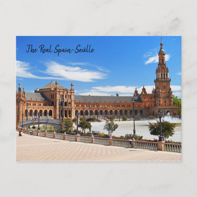 Cartão Postal A Espanha Real - Sevilha (Frente)