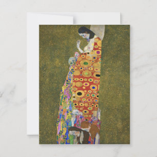 Cartão Postal A Esperança II de Gustav Klimt (1907-1908)