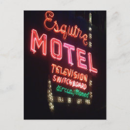 Cartão Postal A Esquire, Vintage Chicago Neon Sign