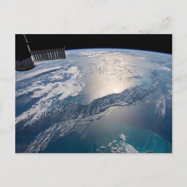 Cartão Postal A Estação Espacial Internacional Acima do Atlântic (Frente)