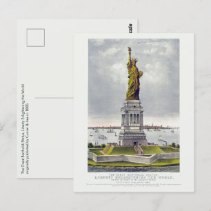 Cartão Postal A Estátua da Liberdade, A Grande Estátua de Bartho