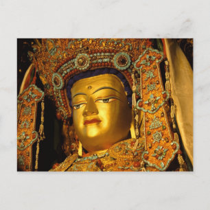Cartão Postal A estátua de Jowo Buddha, o Templo Jokhang,
