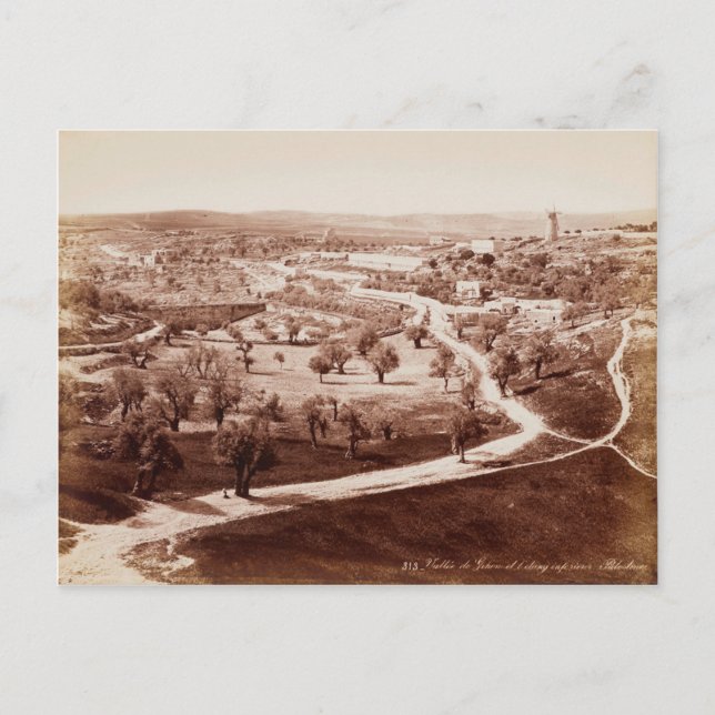 Cartão Postal A estrada de Jerusalém para Belém  (Frente)