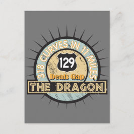 Cartão Postal A Estrada De Motocicleta Do Dragão Traz O Desvio