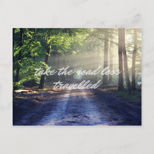 Cartão Postal A Estrada Menos Viajada