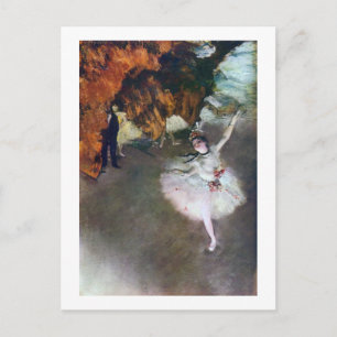 Cartão Postal A Estrela, Ballerina, Edgar Degas, 1878