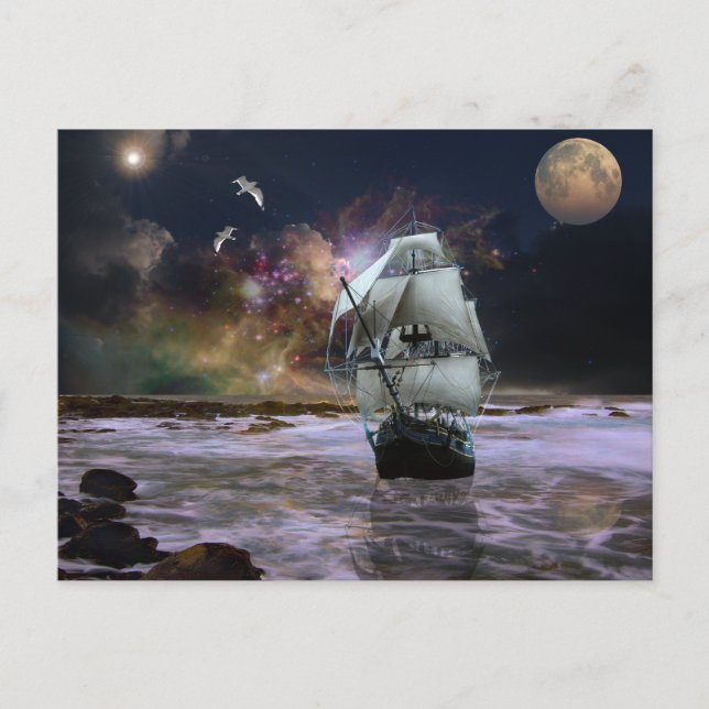 Cartão Postal A estrela-guia... (Frente)