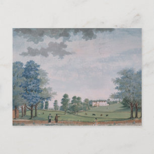 Cartão Postal A Excelente House and Park em Chawton, c.1780
