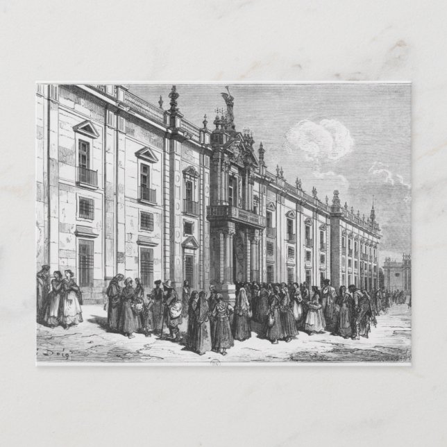 Cartão Postal A fábrica de cigarro de Sevilha (Frente)