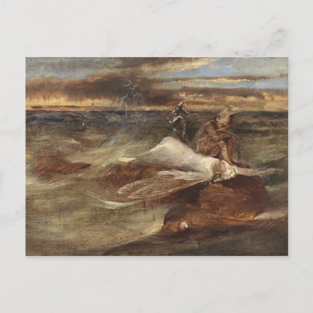 Cartão Postal A Fada e a Serpente do Mar (Frente)