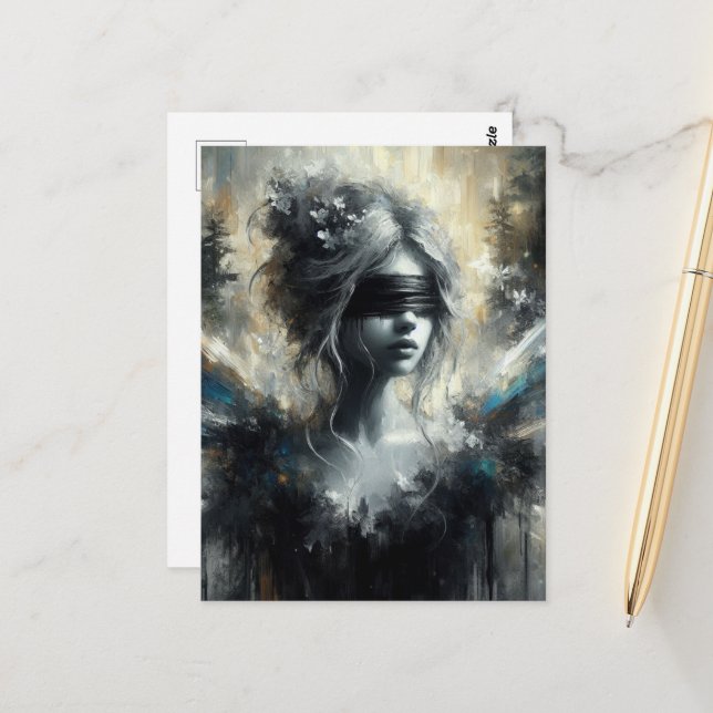 Cartão Postal A Fada em um Esconderijo (Frente/Verso In Situ)