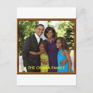 CARTÃO POSTAL A FAMÍLIA DE OBAMA