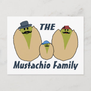 Cartão Postal A família italiana Mustachio