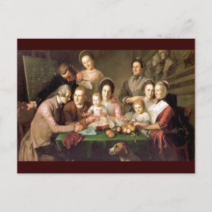 Cartão Postal A família Peale, de Charles Willson Peale