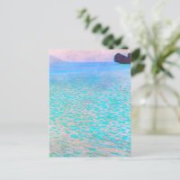 A famosa pintura Attersee de Gustav Klimt.