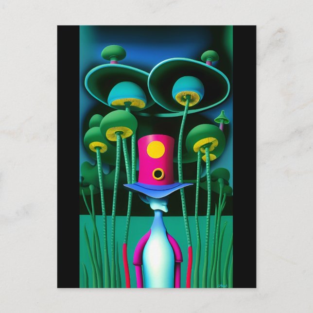 Cartão Postal A Fantasia Leprechaun Ken Gage (Frente)