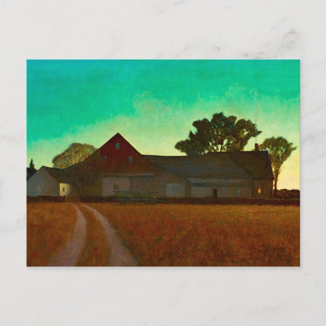 Cartão Postal A Fazenda Hupper, 1938 por Newell Convers Wyeth (Frente)