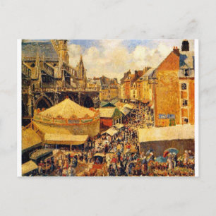 Cartão Postal A Feira em Dieppe, Sunny Morning por Camille Pissa