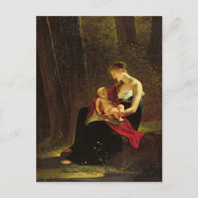 Cartão Postal A Feliz Mãe (Frente)