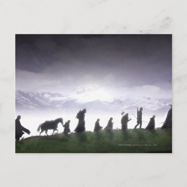 Cartão Postal A Fellowship do Anel (Frente)