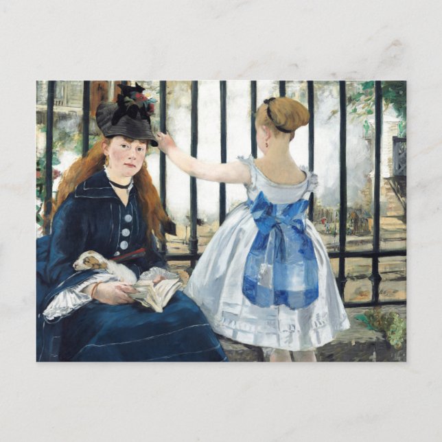 Cartão Postal  A Ferrovia Edouard Manet  (Frente)