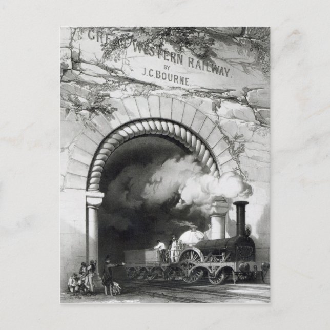 Cartão Postal A ferrovia ocidental Excelente, 1846 (Frente)