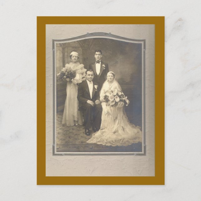 CARTÃO POSTAL A FESTA DE CASAMENTO (Frente)