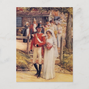 CARTÃO POSTAL A FESTA DE CASAMENTO