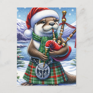 Cartão Postal A Festa de Natal Escocesa