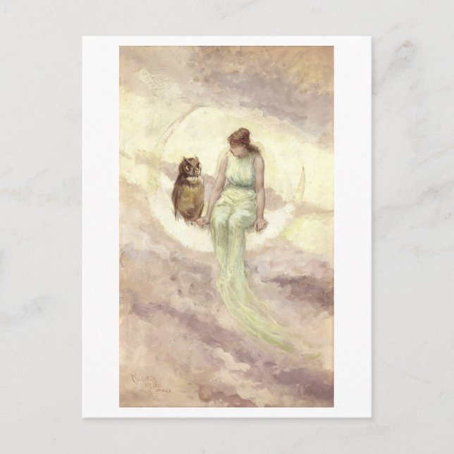 Cartão Postal "A Filha da Bruxa" por Frederick Stuart Church (Frente)