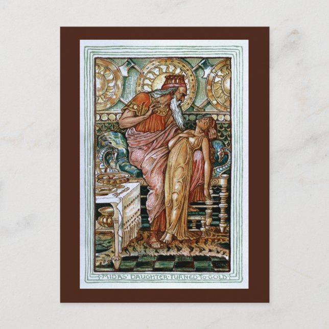Cartão Postal A Filha de Midas se tornou Dourada (Frente)