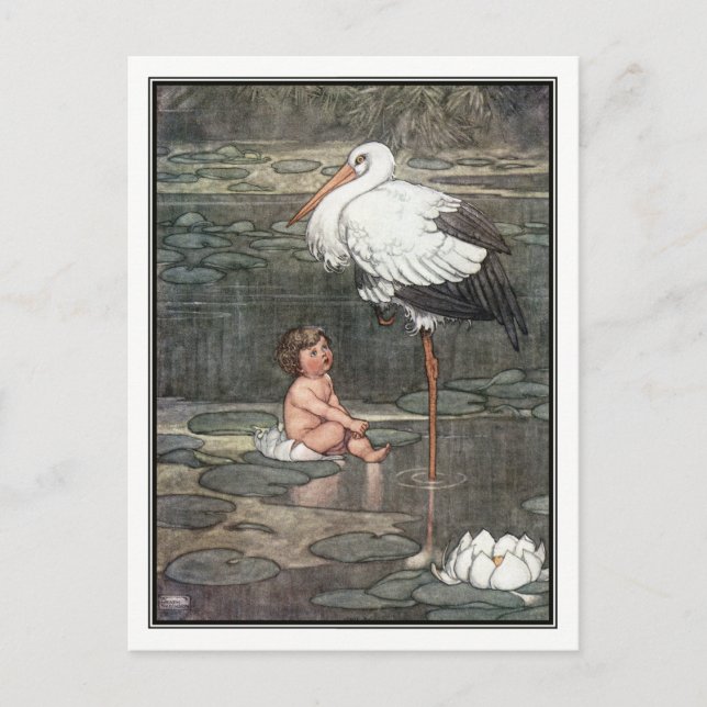 Cartão Postal A Filha do Rei Marsh por William Heath Robinso (Frente)