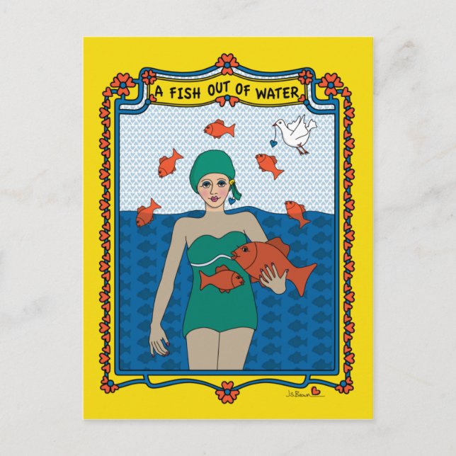 Cartão Postal A Fish Out of Water_B_ Postcard (Frente)