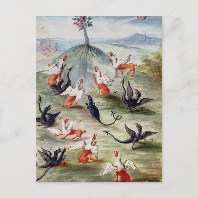 Cartão Postal A Flor Justa na Montanha" (Frente)